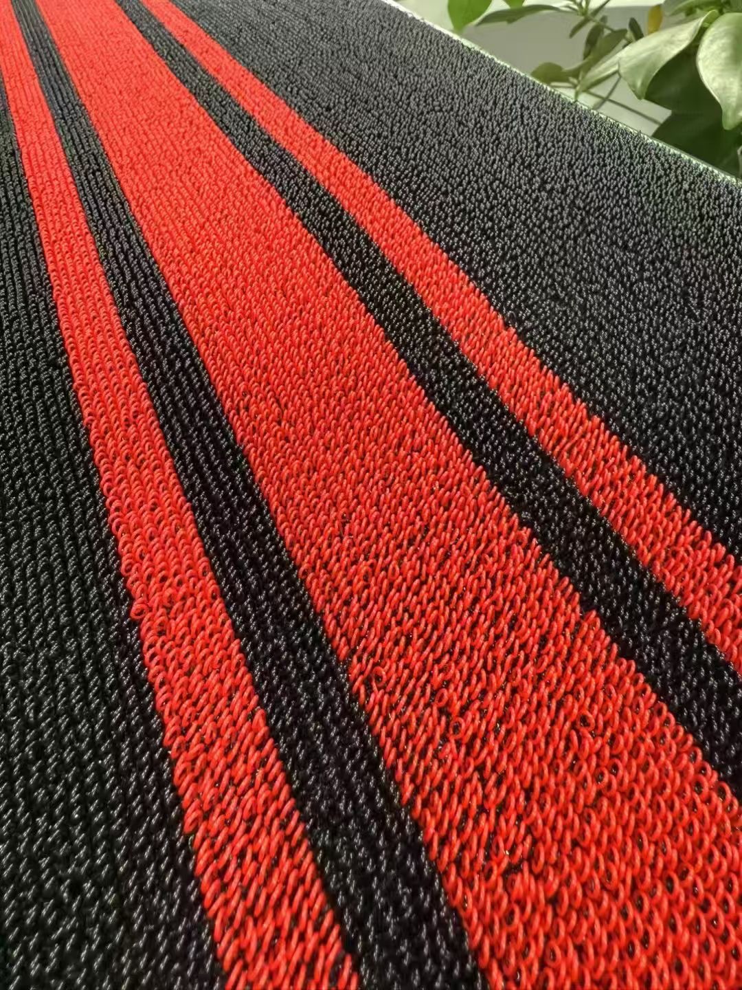 Car Floor Mats Solvent-Free Wire Ring Wholesale Roll Material Factory Direct Hair Anti-Slip Double Stripes