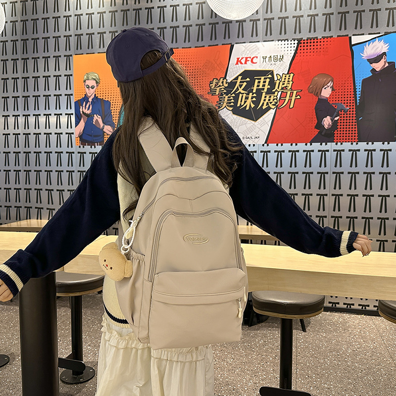 Las chicas japonesas INS son ligeras y sencillas con gran capacidad, y toman mochilas escolares. mochilas de viaje de hombro para estudiantes de secundaria y secundaria.