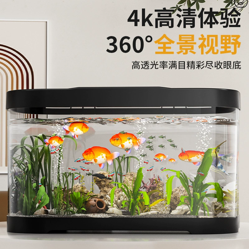 Домашний рабочий стол небольшой аквариум аквариум гостиная с водяным насосом