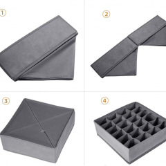 クロスボーダー大容量整理ボックス引き出し生地下着収納ボックス靴下下着収納パーティションホームアマゾン