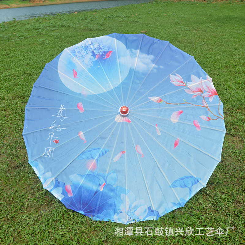 Paraguas de papel engrasado impermeable paraguas artesanal para niños paraguas decorativo antiguo accesorios de fotografía al aire libre impresión paraguas de baile al por mayor