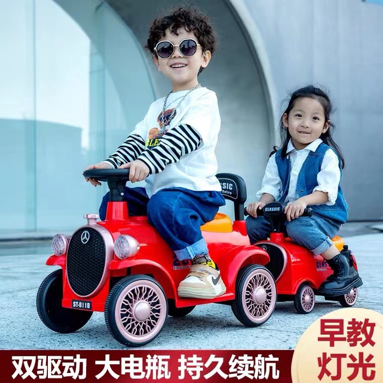 Nuevo tren directo para niños, juguetes eléctricos para bebés, tren eléctrico de doble tracción, coche de juguete para personas image 4