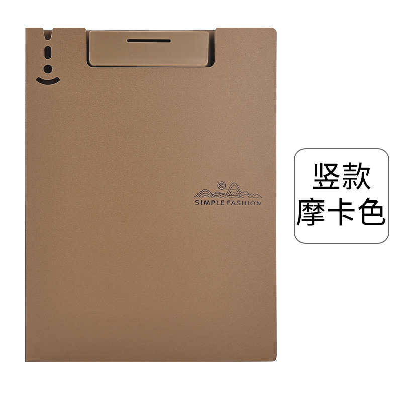 A4 Clip de placa vertical Suministros de oficina Carpeta horizontal A3 Clip de almacenamiento de papel de prueba de datos Placa de respaldo plegable de escritura universal