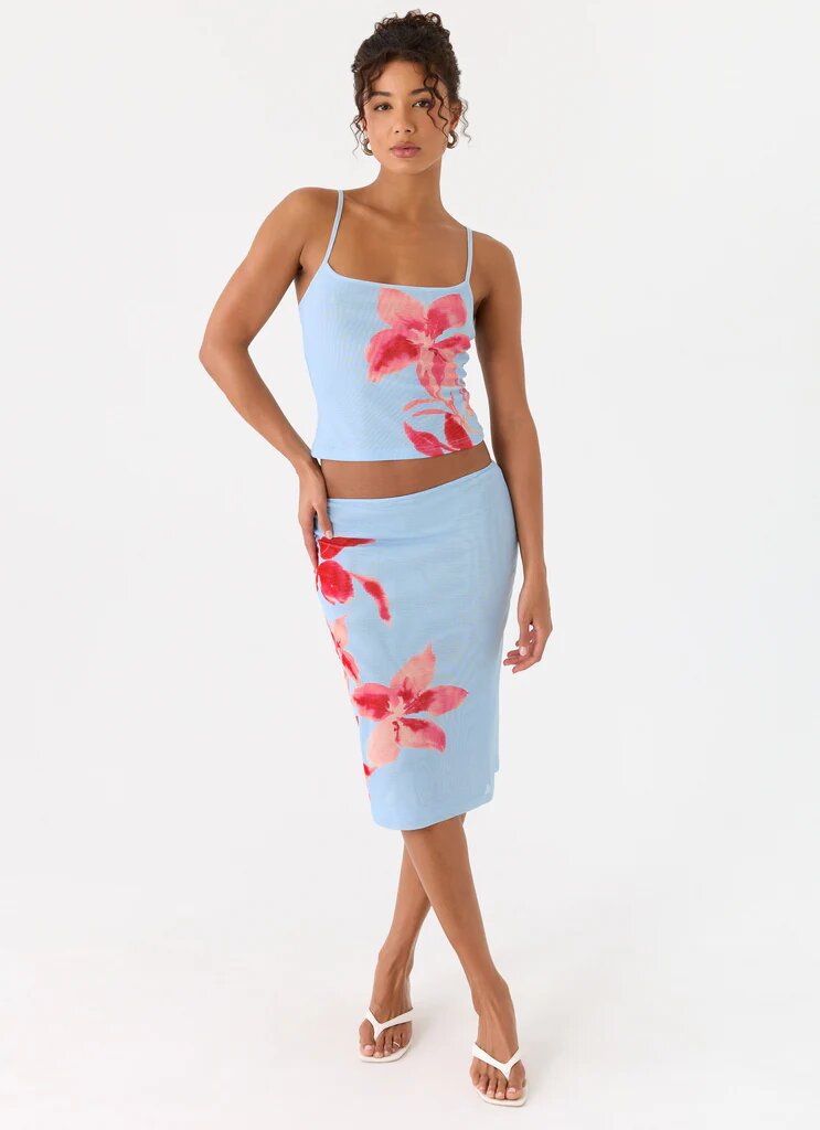 Floral Print Slim Fit Suit Dress For Women Sexy Suspender American Style Summer Clothing_ecoleips.com