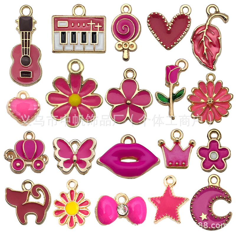 20個の油を混ぜて10色の合金のアクセサリーの部品のdiyのブレスレットのイヤリングのキーホルダーのペンダントのクロスボーダーの人気があります。|undefined