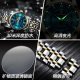 brand waterproof new men's watch double calendar luminous quartz watch live broadcast