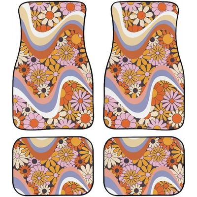 Avtomobil döşəmə paspasları — floor mats - 1-129-pattern-4-3344cmtwo-piece-set
