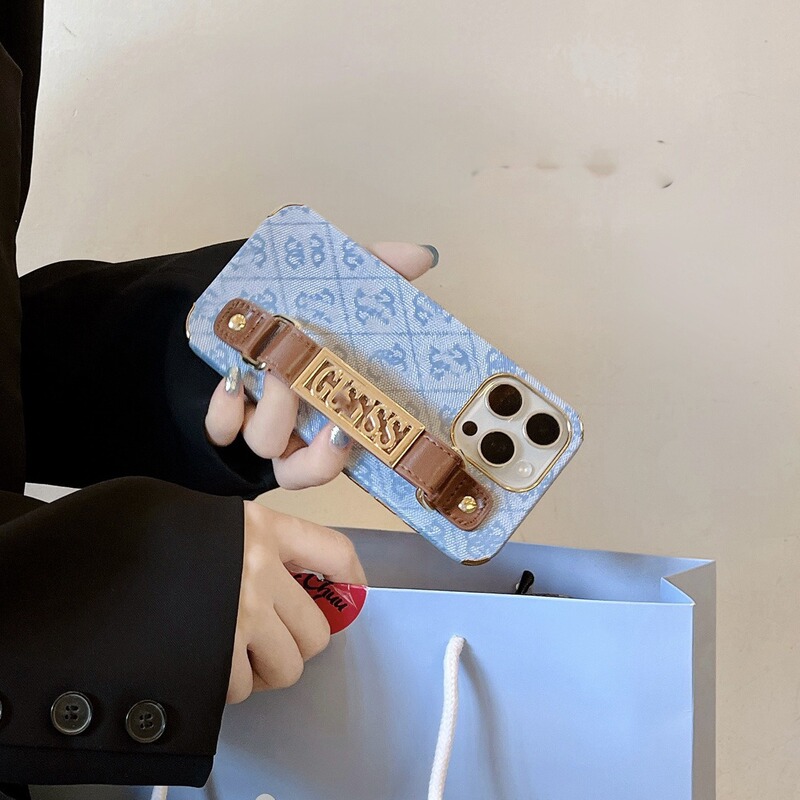ハイエンドのハードウェア手首電気メッキトレンディなブランドの五角形落下防止 iPhone16Promax Apple 16 携帯電話ケースに適しています|undefined