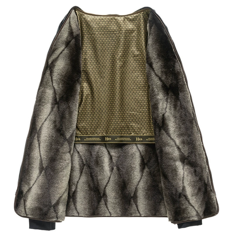 Demi-season long warm woolen coat for boys, liner, down jacket