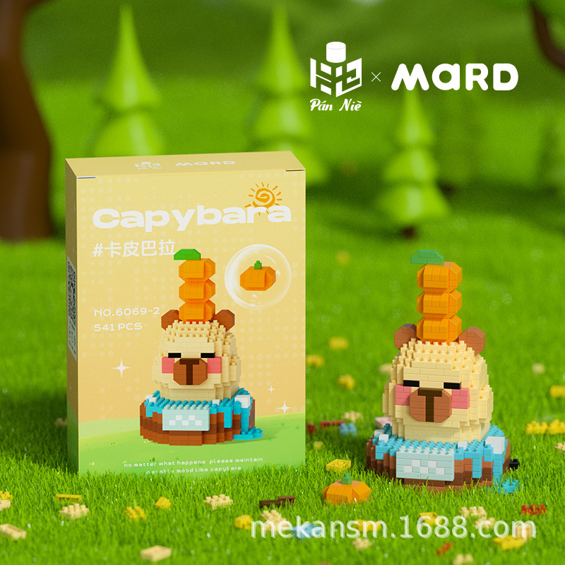 Juguete de conejillo de Indias DE AGUA DE Capabala de la riqueza regalo de mano · Dios de la riqueza delfín bloques de construcción de juguete educativo