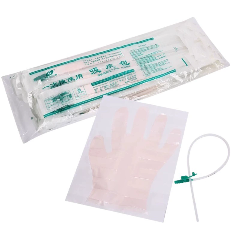 Одноразовая всасывающая трубка для мокроты марки Huayue, ПВХ пластик для взрослых и детей, воздушная резка, силиконовое пластиковое устройство для отсасывания мокроты Специальная трубка для отсасывания мокроты