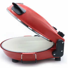 意大利热销家用便携式简易多功能美味红色12英寸可调温电披萨机