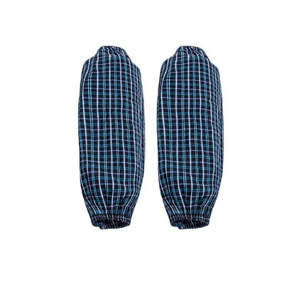 厂家直供棉布格子袖套劳保防油厨房用品男女通用家务防尘袖套