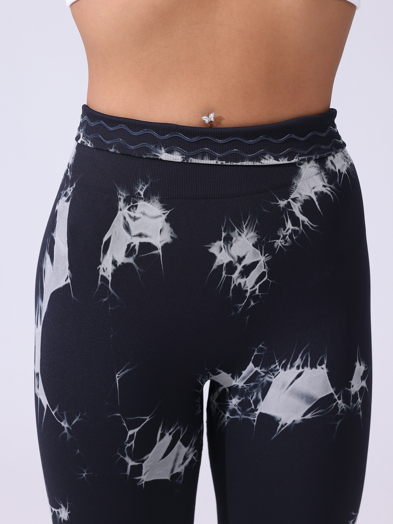 2025 goteo de pegamento antideslizante tie-dying leggings deportivo de mujer de cintura alta correr pantalones de calzado de alta elasticidad pantalones de fitness ajustados