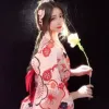 No. 15 kimono comes with a simple girdle and fan (bow tie, inner outfit to be photographed separately)