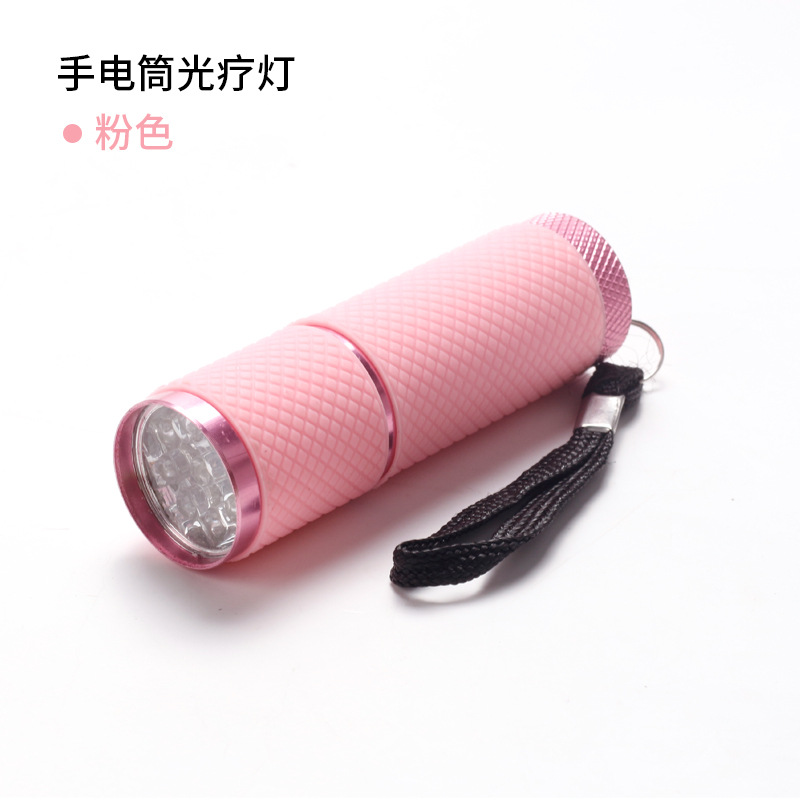 suministros de manicura LED mini linterna tipo lámpara de perla de secado rápido manicura portátil luz terapéutica pegamento de manicura especial