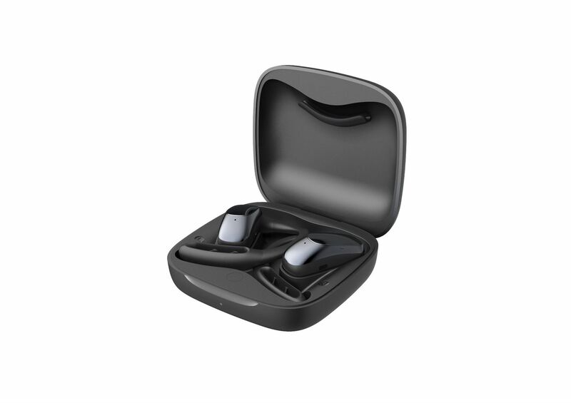 新型耳掛け式非インイヤー型充電ケース付きワイヤレスBluetoothイヤホン OWS外付けイヤホン スポーツ ファッション|undefined