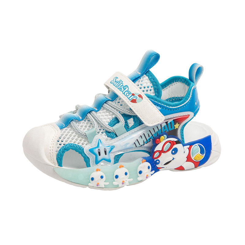 Sandalias Deportivas de Playa con Puntera Cerrada para Niños de Cuero Artificial Ligeras image 6