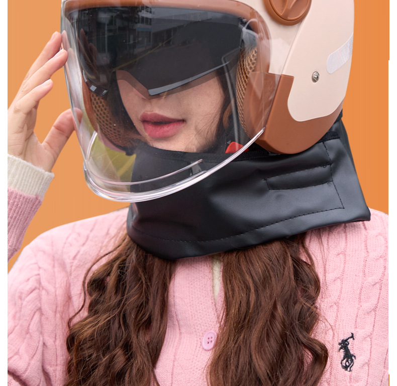 3C Electric Vehicle Helmet for Men, Women, and Children, Winter Warm Fleece-Lined Thickened Windproof Helmet