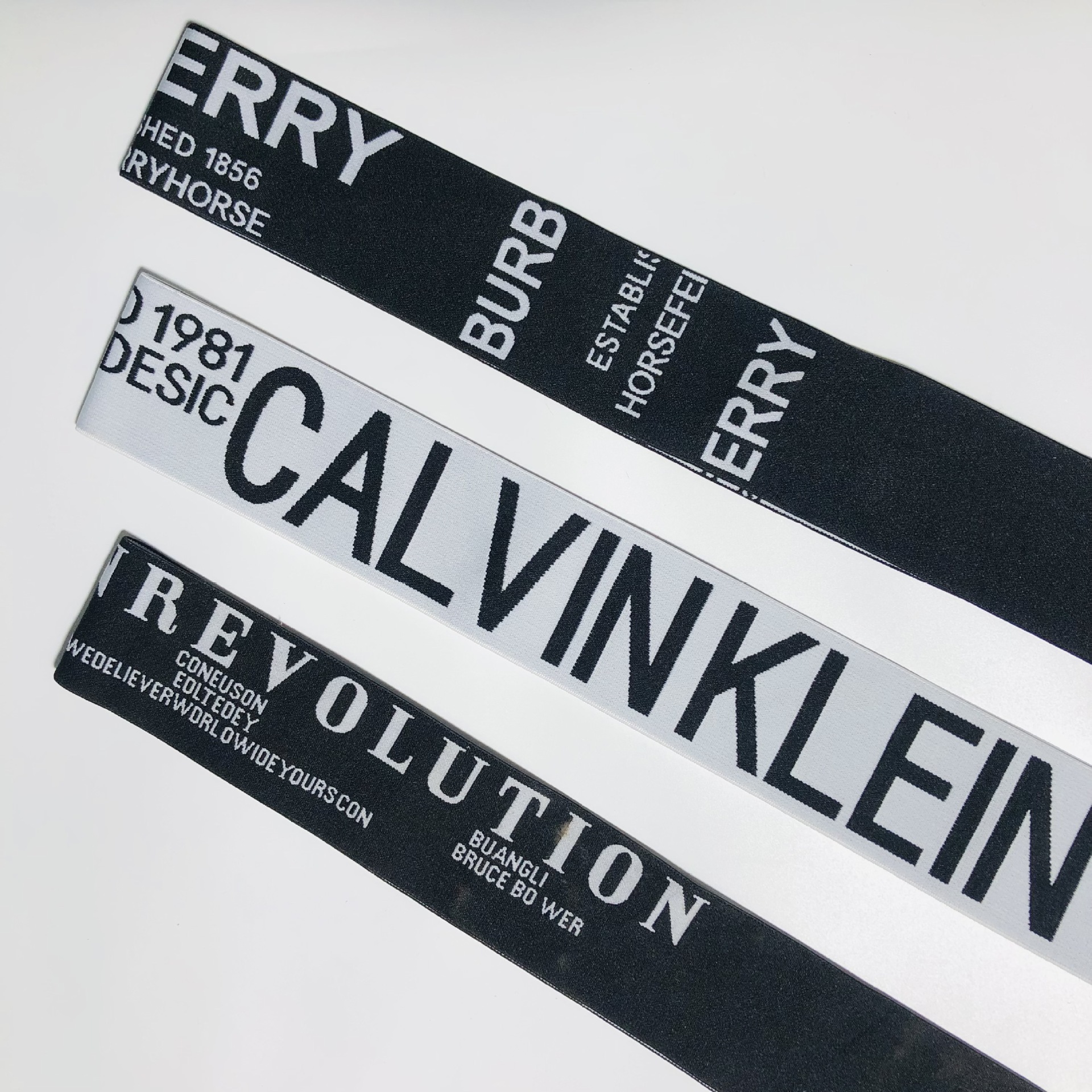 字母提花松紧带内裤内衣涤纶加厚宽弹力织带针织橡筋带弹性裤松紧