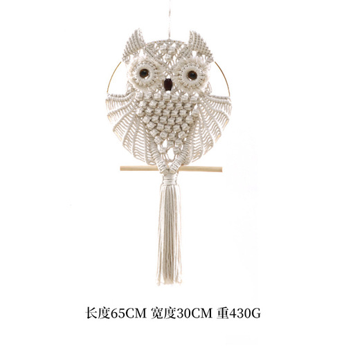 Cross-border hand-woven bohemian cotton rope tapestry DIY Nordic style tapestry B&B home decoration tapestry