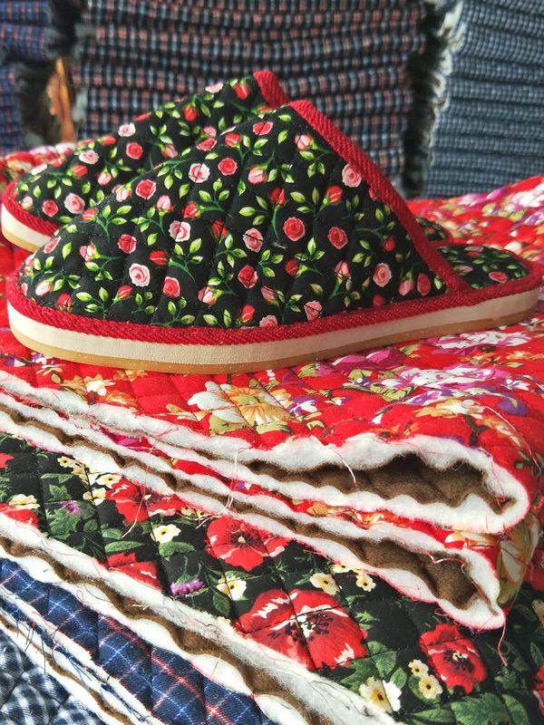 Spring and autumn fashion thin layered silk-cotton upper fabric handmade slippers material, three-layer composite fabric