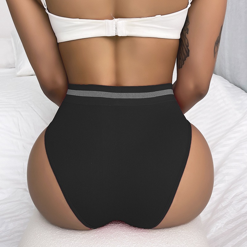 Solid Color Comfort High Waist Briefs Panties display picture 4