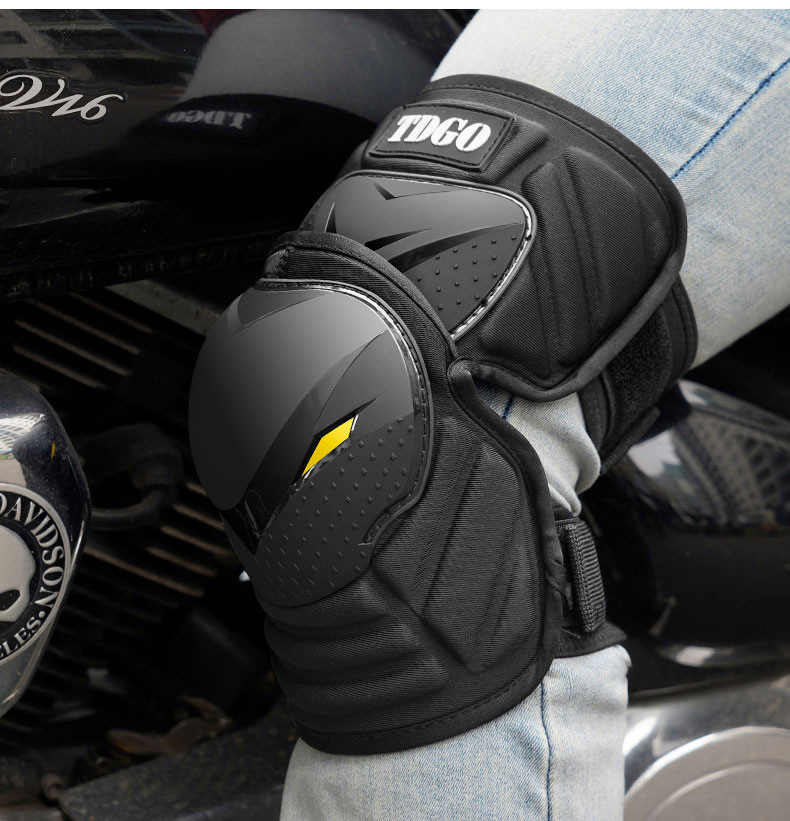 Motorcycle Knee Pads, Motorcycle Protective Gear, Summer Windproof Protective Equipment, Anti-Fall Elbow Pads, Four-Piece Set, Thin Style for Men and Women