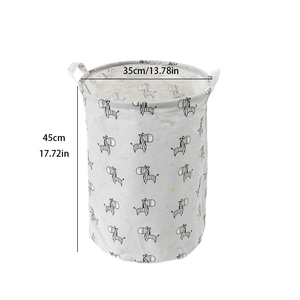 Cesta de almacenamiento de gran tamaño de dibujos animados al por mayor de fábrica cesta de almacenamiento de ropa sucia de juguete cesta de almacenamiento plegable de lino de algodón