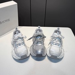 2025 春と秋の新作お父さん靴女性の厚底通気性スポーツシューズストラップカジュアルシューズイン超人気のインターネットセレブモデル
