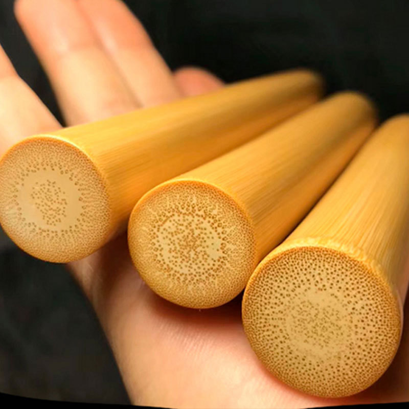 实心手持小毛根手把件15料竹子20mm9K把玩老批发竹雕BK节玉竹竹|undefined