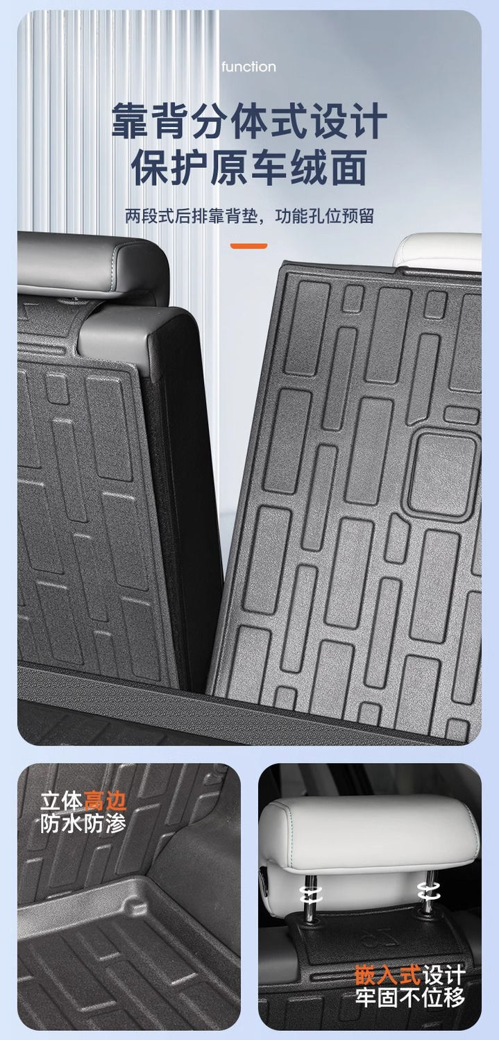 Suitable for Changan UNIZ Trunk Mat 25 TPE Encircled Hybrid Trunk Mat Automotive Interior