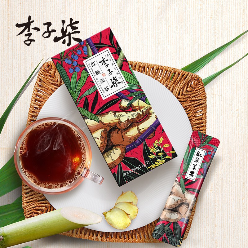 【包郵便】李子七紅糖姜茶手作り姜茶84g女子学生は養生して体を温めます。|undefined