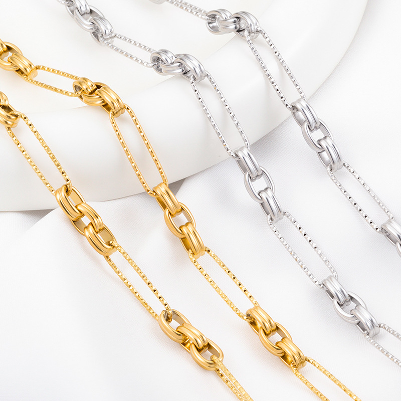 36g Weight 1 Piece 304 Stainless Steel Chain Chain Simple Style Geometric