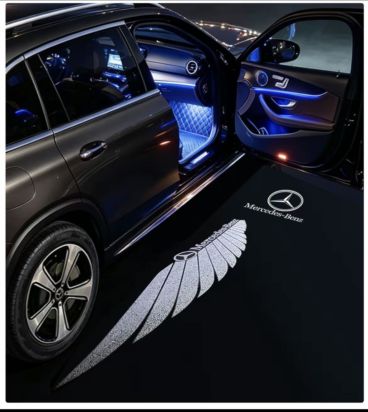 Mercedes-Benz door welcome light is suitable for 22-26 C-Class models