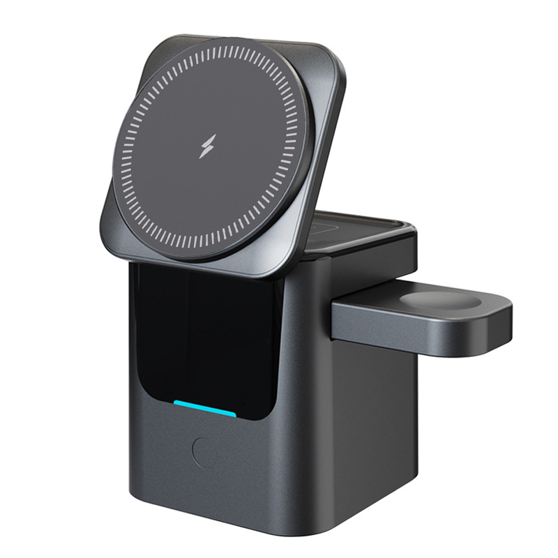 Cargador Inalámbrico Plegable de Escritorio Carga Magnética