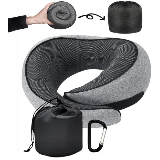 U-образная подушка из пены с эффектом памяти, дорожные подушки для шеи