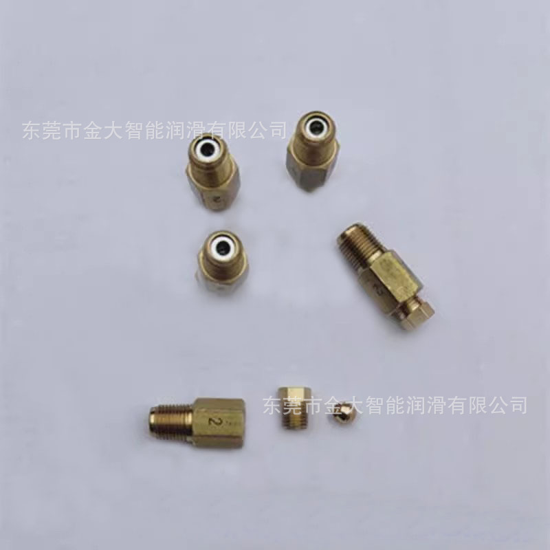 ZDN4-1Z直通阻尼ZDN4-2Z海天注塑机润滑接头Φ4铜接头NPT1/8油脂
