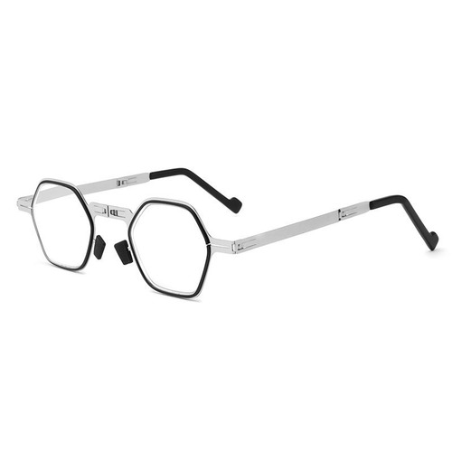 New style of folding reading glasses without screws for middle-aged and elderly men, not easy to fatigue reading glasses, new style of stainless steel reading glasses