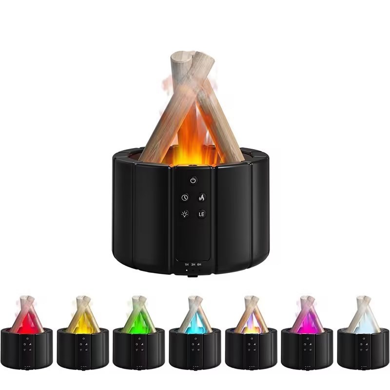 クロスボーダーシミュレーション炎アロマセラピーマシン加湿器超音波エッセンシャルオイルアロマディフューザー家庭用空気加湿器卸売|undefined