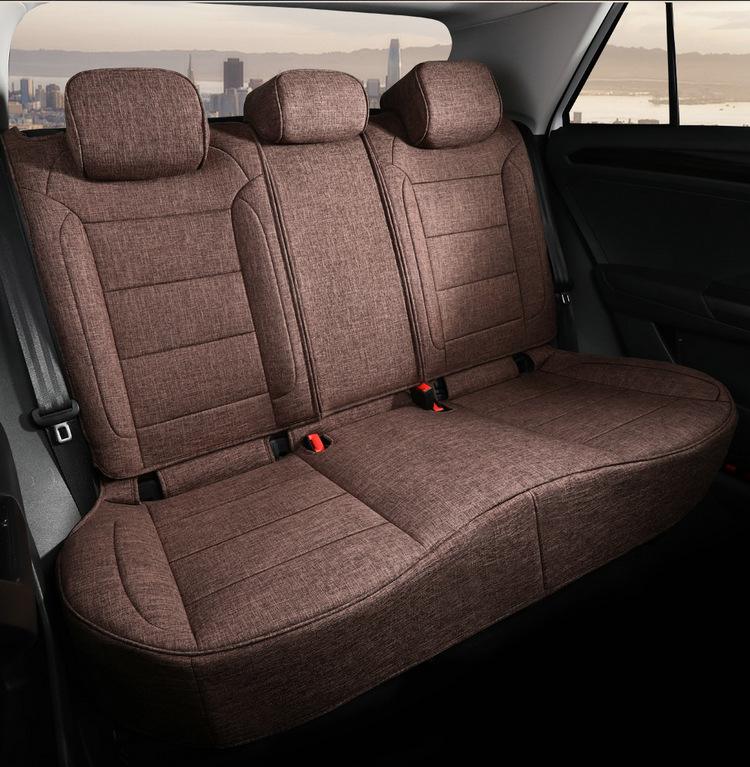 Suitable for Volkswagen Tanyue five-seat SUV linen special car seat cushion for all seasons all-inclusive simple interior seat cover