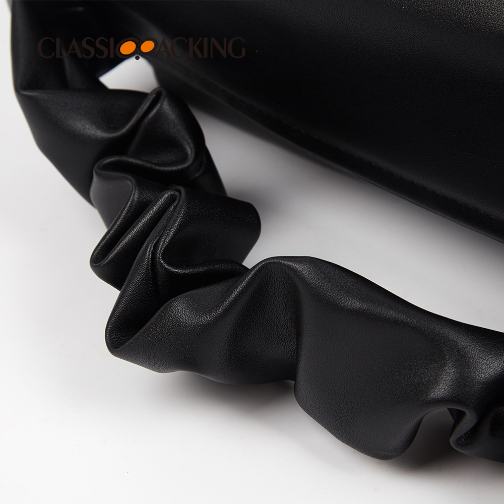 Bolso de Mujer Estilo Coreano 2025, Color Sólido, Diseño de Nube Plisada, Bolso de Mano Simple y Dulce