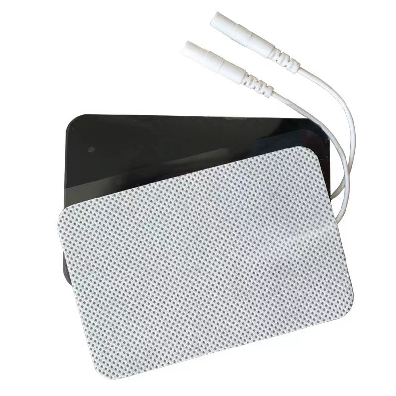 7*12CM无纺布插针式电极贴片 理疗仪用无纺布带尾巴线贴片