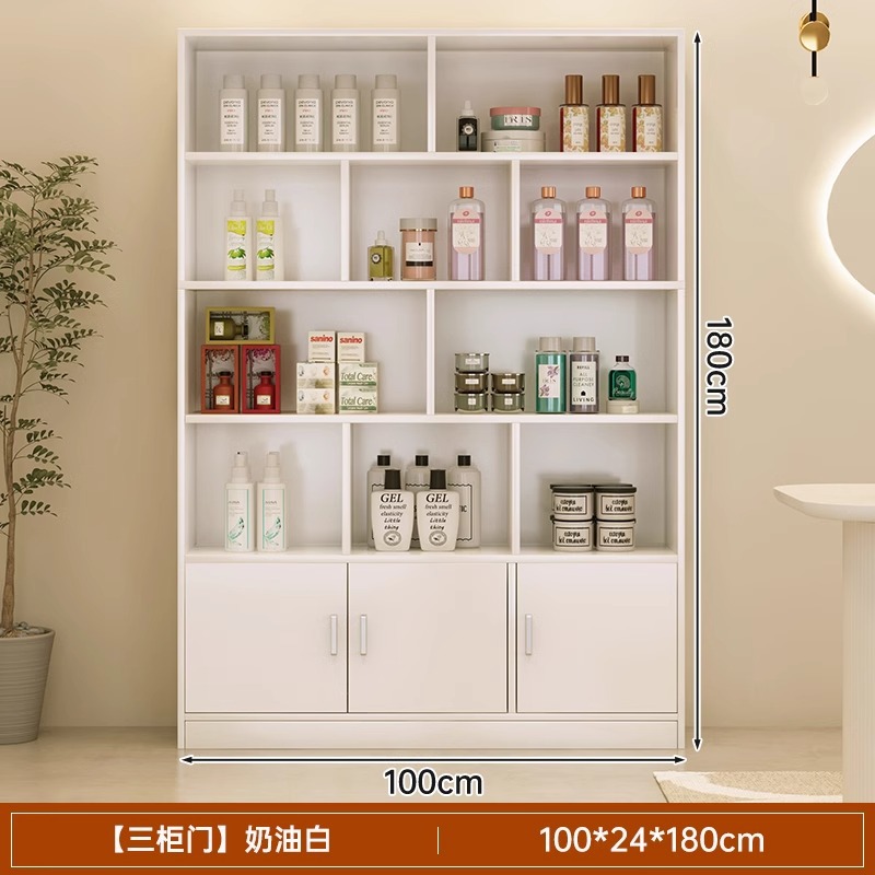 Estantes comerciales Barbería Gabinete de exhibición Salón de belleza Gabinete de productos Gabinete de exhibición de cosméticos Gabinete de exhibición simple Gabinete de salón de peluquería Contenedor