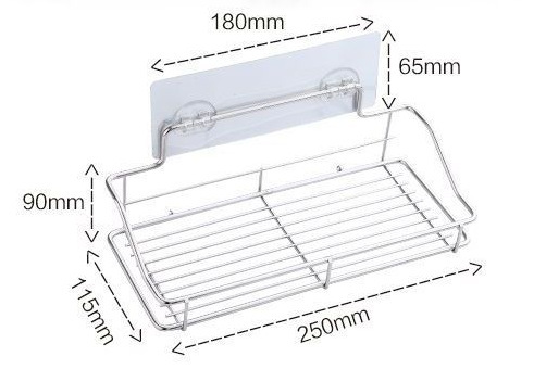 穴を開けない浴室の物置棚トイレの収納ステンレスの洗面器の壁の台所用品|undefined