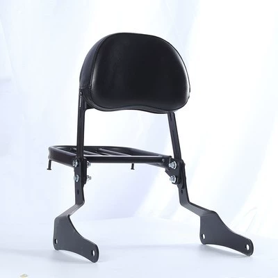 Suitable for Qianjiang QJ Motorcycle tail - qianjiang-flash-350-curved-backrest-with-shelf-black-pad