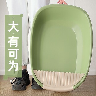 Cat Litter Box Open Type Large Size Cat Toilet Pet Cat Semi-Enclosed Anti-Expanding Odor Isolation Extra Large Starry