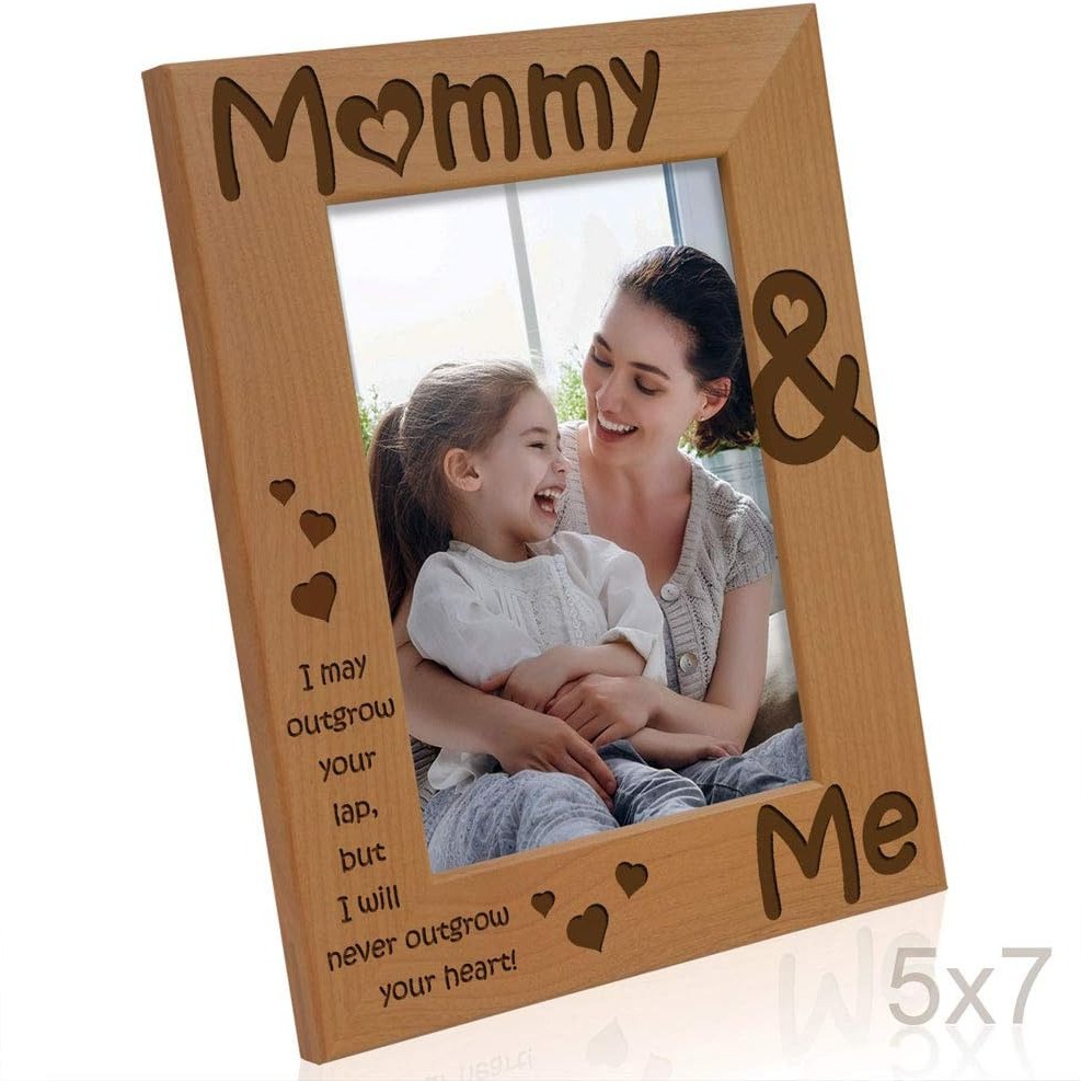 Marco de fotos de madera de Amazon Beech marco de fotos conmemorativo del bebé marco de fotos de pantalla de escritorio rectangular de madera maciza