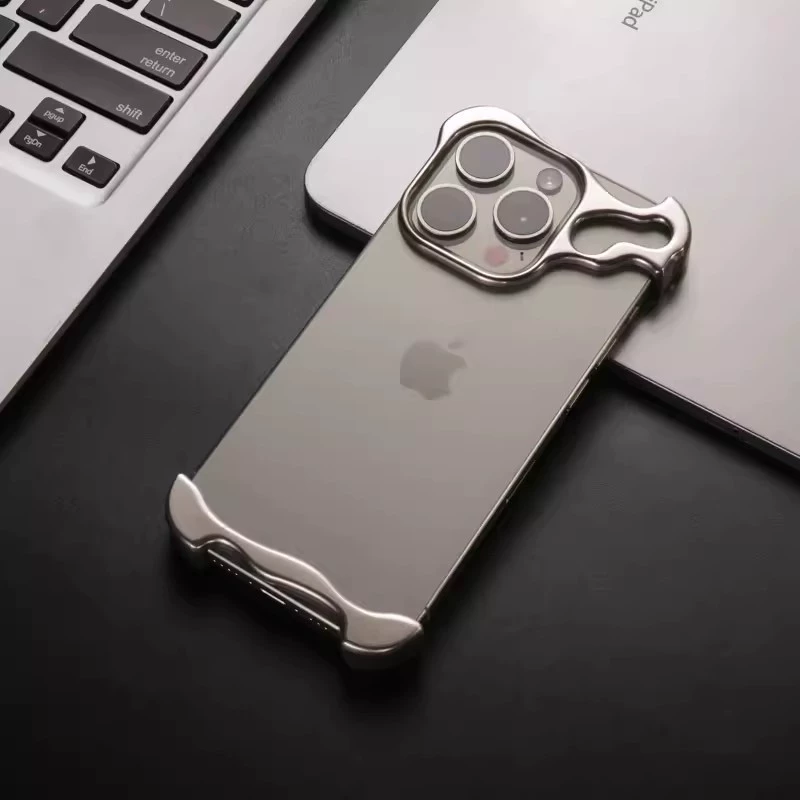 Apple, совместимый с iPhone 16, креативный металлический защитный чехол, чехол, 16promax, iphone, защита от падений
