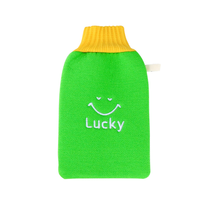 La Toalla de baño no daña la piel las señoras no lastiman la arena fina Toalla de baño doméstica sauna sala de baño frotar barro gris guantes de descontaminación